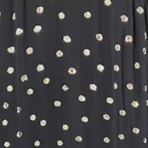 Zara Front-Button Gauze-y Shirtdress with Metallic Accents Size Medium  EUC - Picture 11 of 13